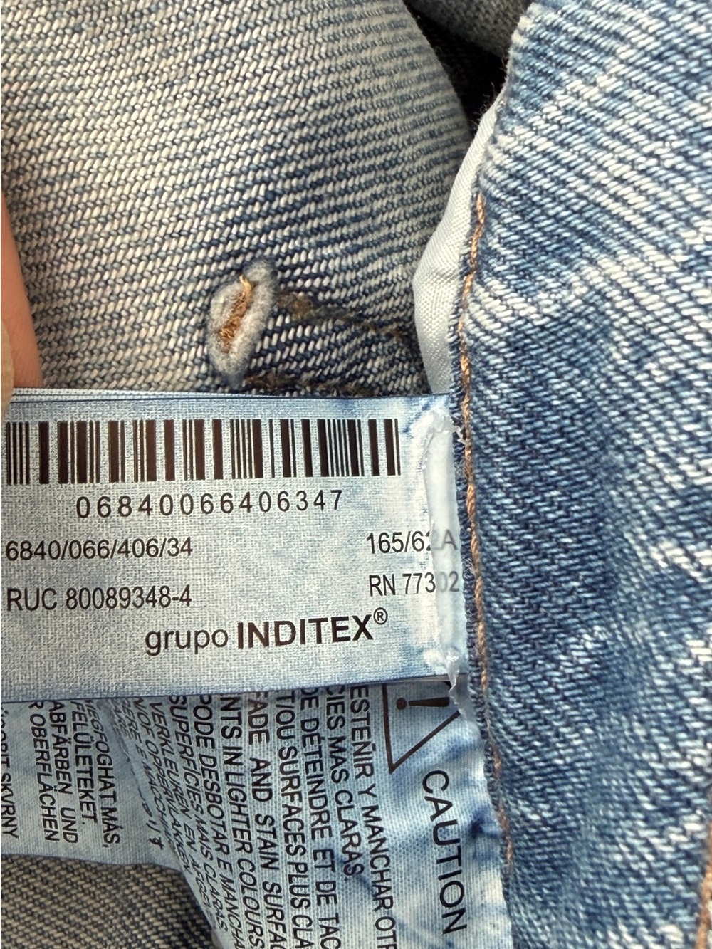 Zara ZW Drawstring Relaxed Leg Full Length Jeans NWT Light Wash Size 2 - Picture 11 of 11